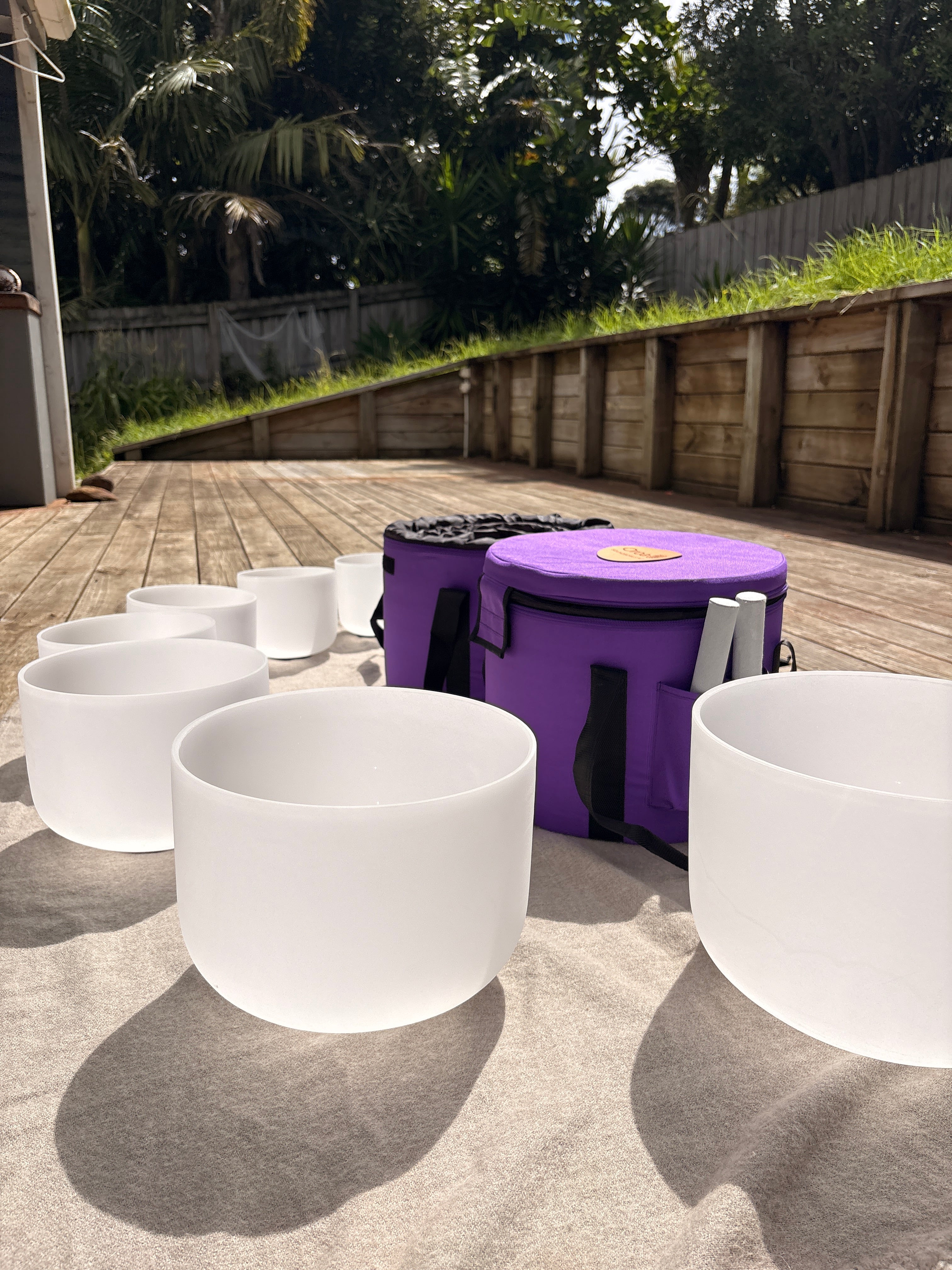 Crystal Singing Bowls 7 Set NZ  – 432Hz Sound bowls