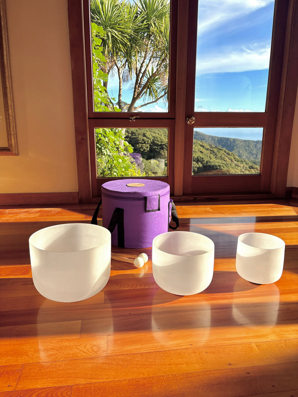 Crystal Singing Bowl Starter 3 Set (432Hz)