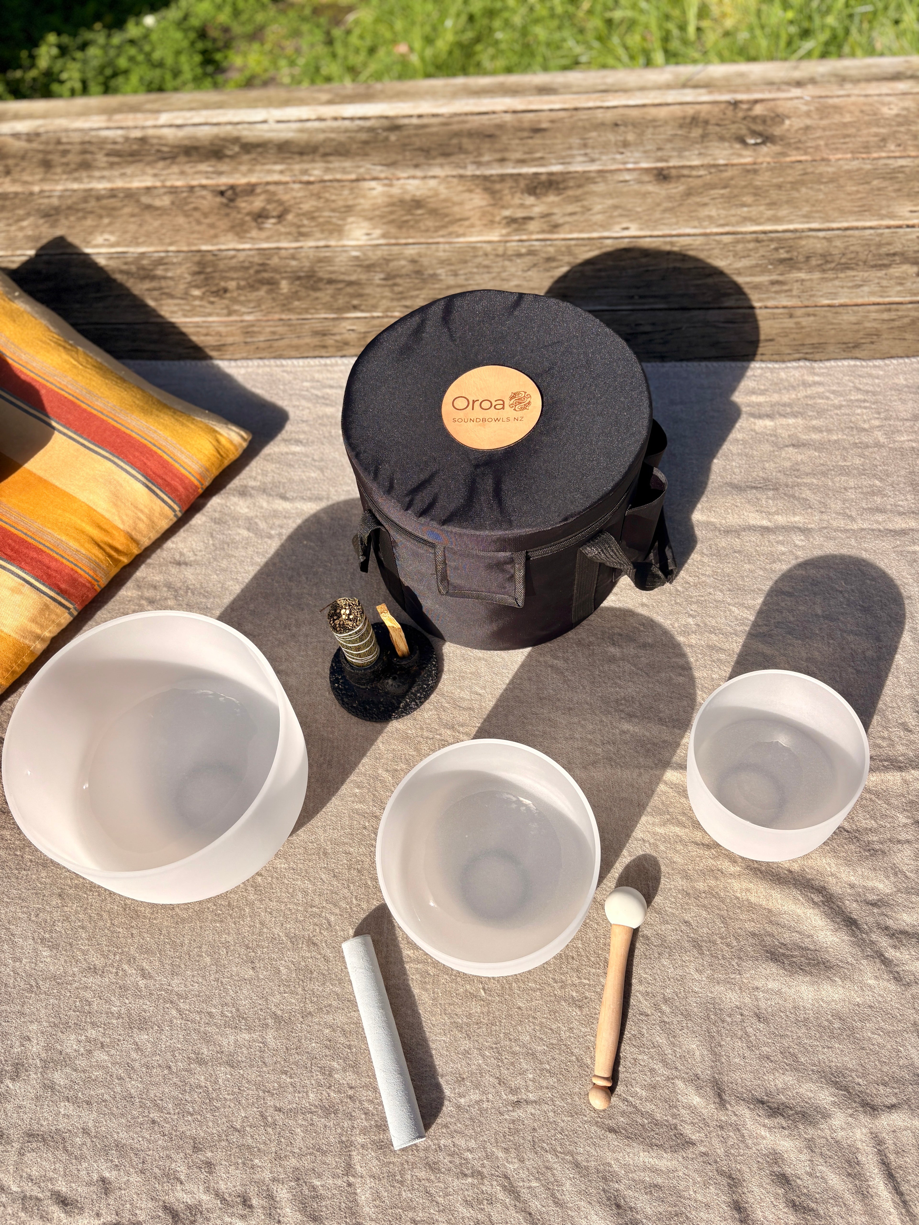 Crystal Singing Bowl Starter 3 Set (432Hz)